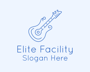 Electric Guitar Outline  logo design