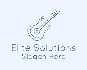 Electric Guitar Outline  logo