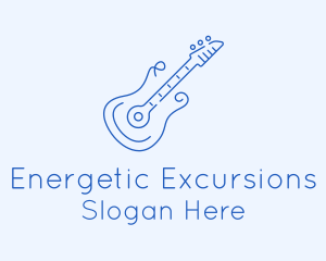 Electric Guitar Outline  logo design