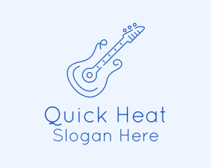 Electric Guitar Outline  logo design