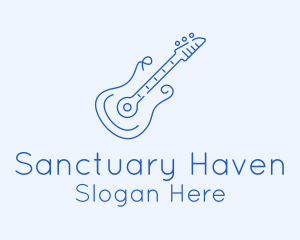 Electric Guitar Outline  logo design