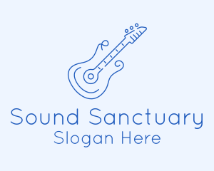 Electric Guitar Outline  logo