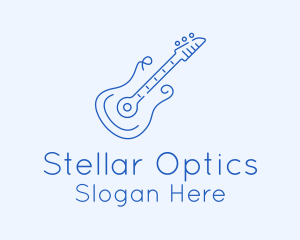 Electric Guitar Outline  logo design