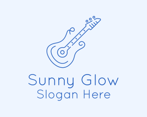 Electric Guitar Outline  logo design