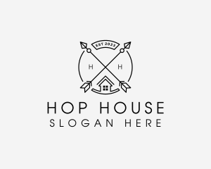 Home House Emblem logo design