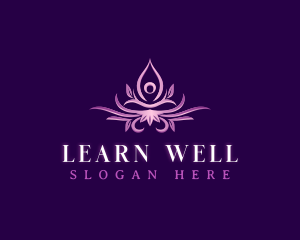 Yoga Meditation Wellness logo design