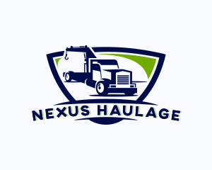 Haulage Truck Driver  logo design