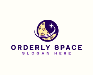 Moon Space Star  logo design