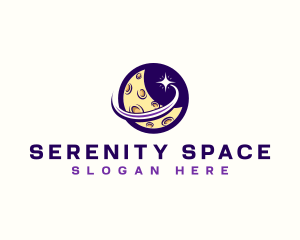 Moon Space Star  logo design