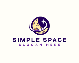 Moon Space Star  logo design