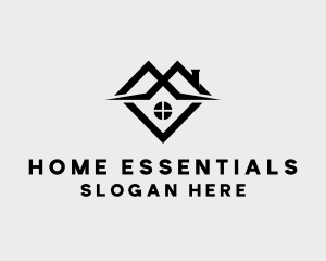 Residential Home Roofing  logo design