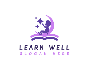 Kids Learning Book logo design