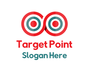 Red Infinity Target logo design