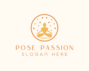 Yoga Wellness Meditation logo design