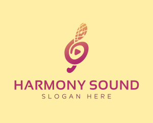 Music Sound Media  logo design