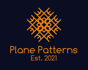 Orange Floral Tiling logo