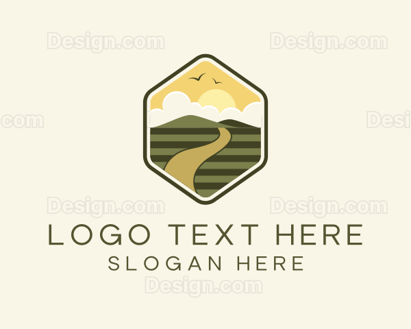 Rustic Lawn Mountain Logo