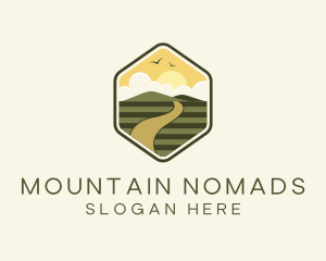 Rustic Lawn Mountain logo design