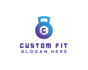 Kettlebell Fitness Gym logo design