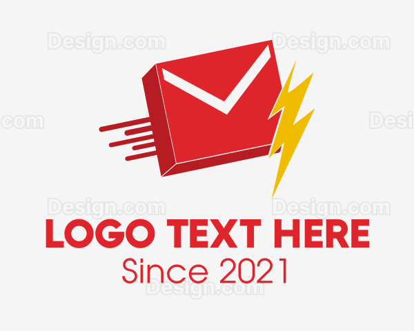 Lightning Mail Delivery Logo