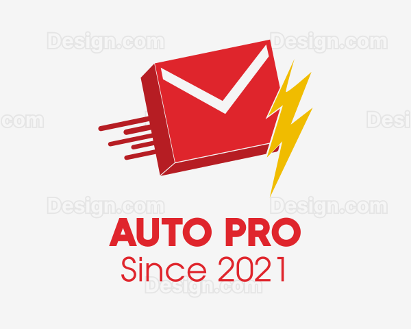 Lightning Mail Delivery Logo