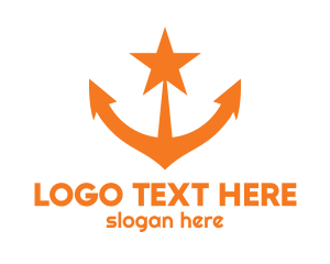 Orange Star Anchor logo