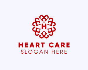 Floral Heart Pattern logo