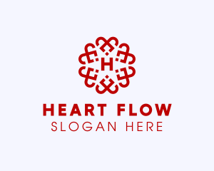 Floral Heart Pattern logo