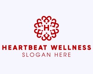 Floral Heart Pattern logo