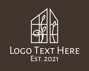House - House Window Decor logo design