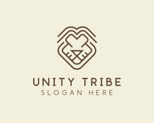 Tribal Lion Face logo