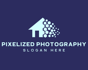 Pixel Realty House logo design