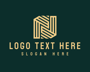 Upscale Luxury Business Letter N logo