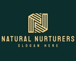 Upscale Luxury Business Letter N logo design