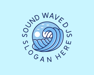 Wave Water Resort  logo design