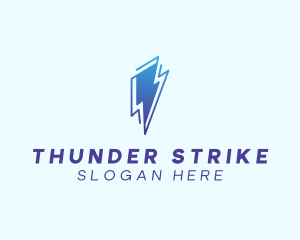 Weather Thunder Storm logo design