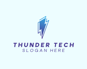 Weather Thunder Storm logo design