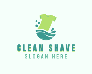 Clean Laundry Wash logo design