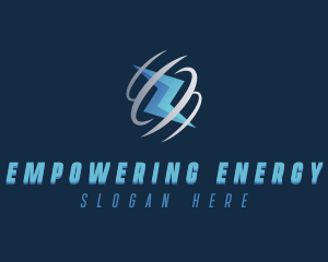 Lightning Bolt Electricity logo design