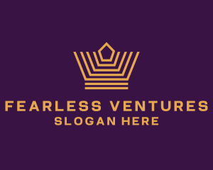 Premium Venture Crown logo design