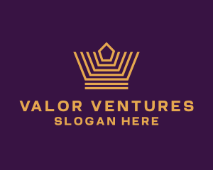 Premium Venture Crown logo design