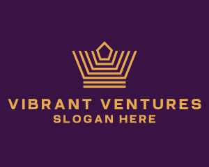 Premium Venture Crown logo design