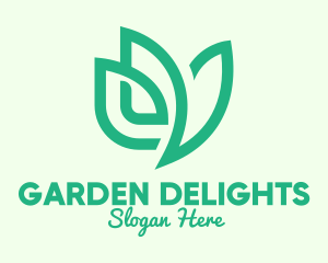 Green Eco Bird logo design