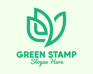 Green Eco Bird logo design