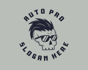 Punk Sunglasses Skull Logo