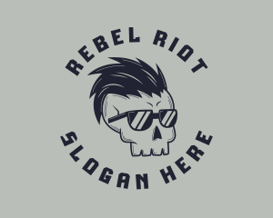 Punk Sunglasses Skull logo