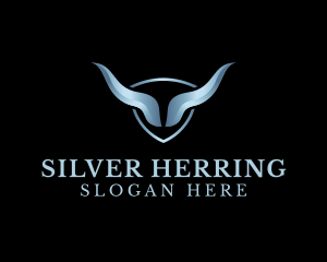 Silver Bull Horn logo design