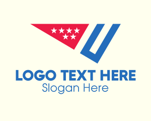American Flag Slice Logo