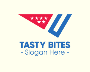 American Flag Slice logo