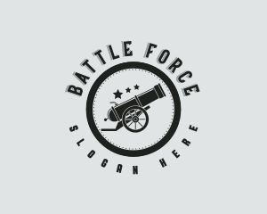 Army Cannon Weapon logo
